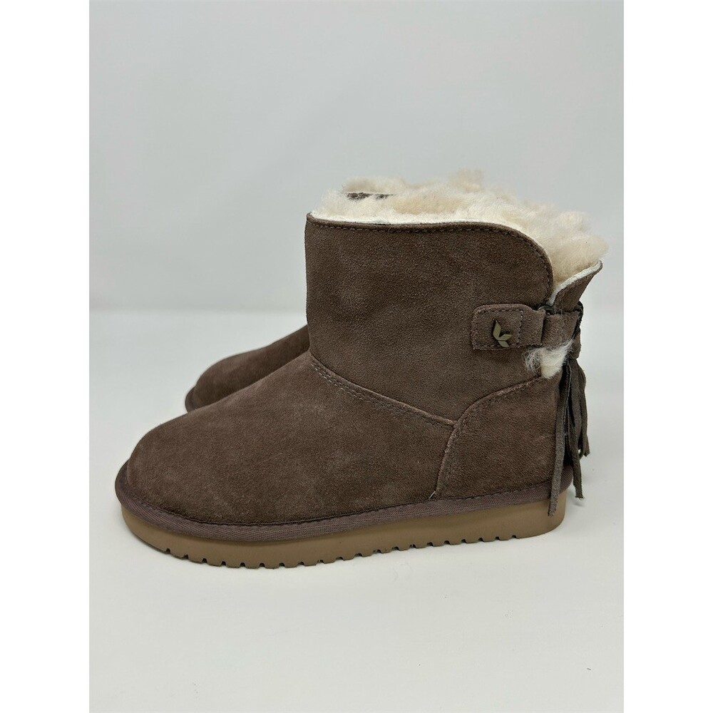 Koolaburra by UGG Womens Ankle Bootie Mauve Tassel Slip On Plush Lined Size 6 - Picture 6 of 11